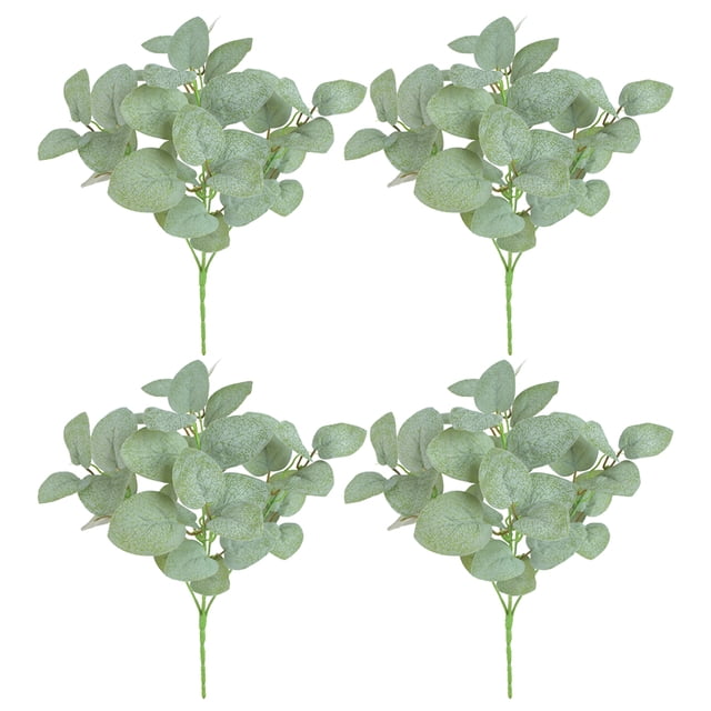 4 piezas hojas artificiales decoración de hojas de simulación decoración de plantas verdes artificiales