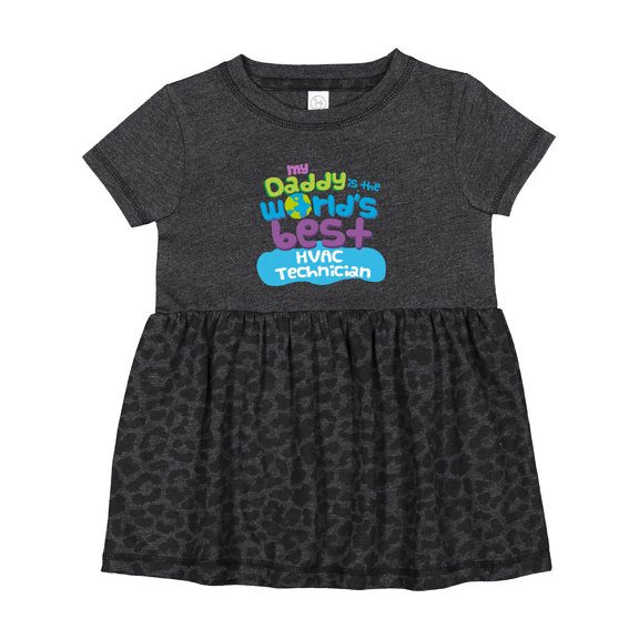 Inktastic Hvac Technician Daddy Girls Baby Dress
