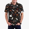 thumbnail image 2 of Salouo Animal Koi Fish for Men's Short Sleeve Polo Shirts,Polo Shirts for Men Performance Short Sleeve Golf Shirt Athletic Casual Collared T-Shirt-3X-Large, 2 of 8