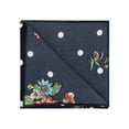 thumbnail image 4 of INSPIRE CHIC Father's Day Men's Floral Print Soft Pocket Squares 1 Pcs Dark Blue One Size, 4 of 5