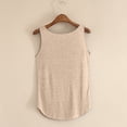 thumbnail image 5 of tarylea Tank Tops for Women Seamless Scoop Neck Curved Bottom Lightweight Comfy Casual Loose Summer Cotton Sleeveless Tops, 5 of 5