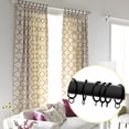 thumbnail image 4 of 14 Pack Curtain Rings with Eyelets Metal Drapery Ring for Curtain Hook Pins (Black,1.4 inch Inner Diameter), 4 of 7