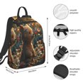 thumbnail image 2 of Fuzoiu Sunshine Butterfly Flower Bear Print Lightweight Daypack,Weekender Bag for Men and Women, Travel Backpack with Padded Straps for School, Travel & Work, 2 of 7