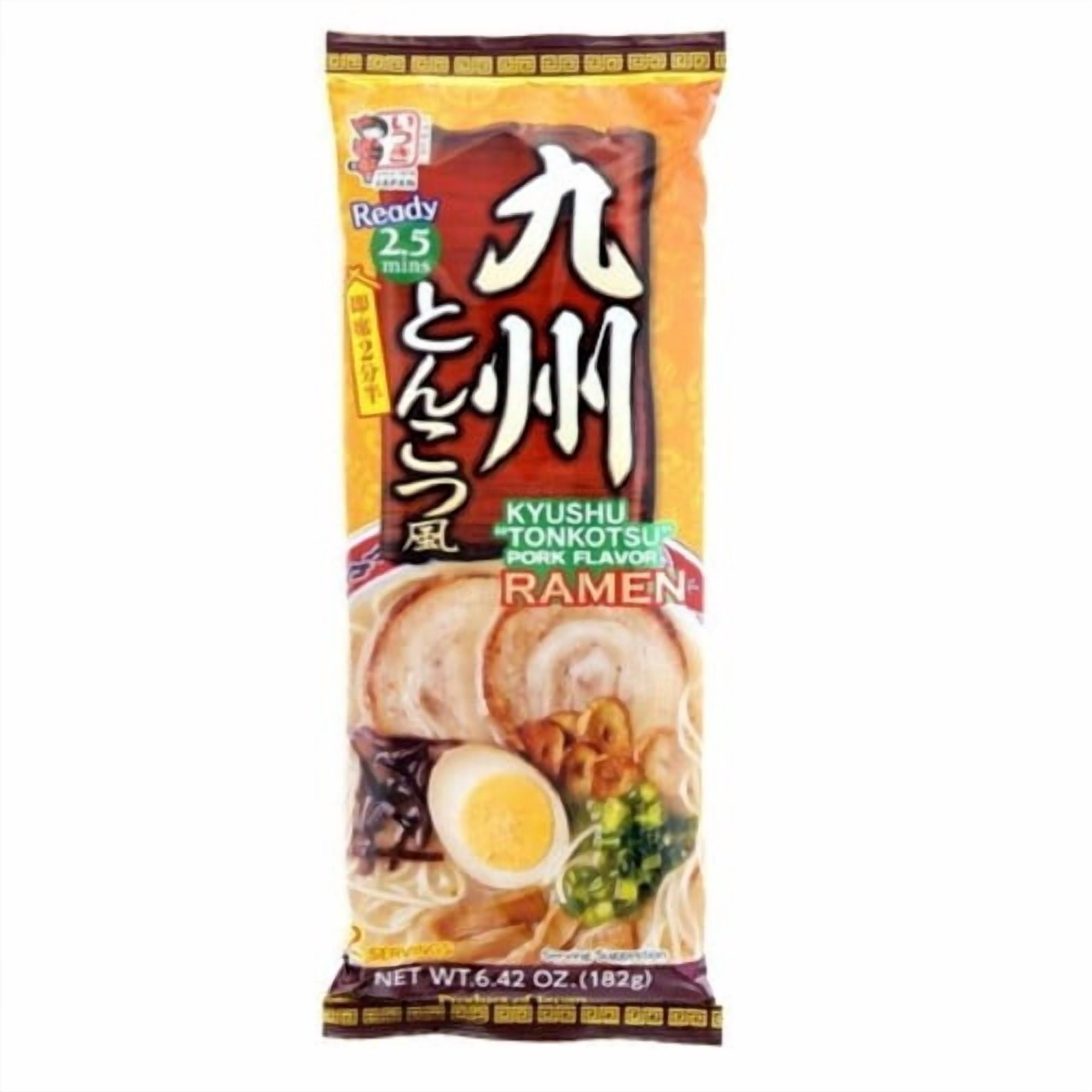 Itsuki Kyushu Tonkotsu Ramen Noodles 174g, British Import (Pack of 3)