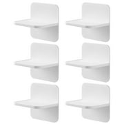 6Pcs Wardrobe Shelf Supports Pegs Self-adhesive Shelf Brackets Punch-free Shelf Support Pegs