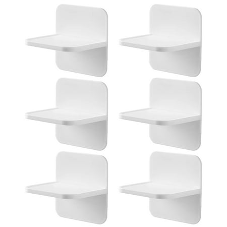 

JMXIANG 6Pcs Wardrobe Shelf Supports Pegs Self-adhesive Shelf Brackets Punch-free Shelf Support Pegs