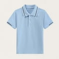 thumbnail image 5 of KyCheLot Boys Girls School Shirts Cotton Breathable Button Collared Short Sleeve Uniform Tshirts for 3-15 Years, 5 of 5