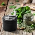 thumbnail image 4 of Herb Rotation Grinder Hojas de té Vanilla Gracio Herramienta Zinc Aleación Mano Trituradora Grande Capacidad Cocina Gadget Home Suministros Negro Methold HA011038-01, 4 of 7