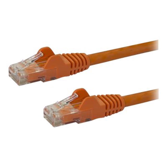 10 Gigabit RJ45 650MHz 100W CUTP CAT 6 10GbE Orange, Fluke RJ-45 PoE Ordon de Raccordement Câble Réseau avec Allégement de la Déformation, Testé/Câblage Certifié UL/TIA Catégorie 6 - 24AWG (N6PATCH30OR) - Câble de Raccordement - (M) à RJ-45 (M)