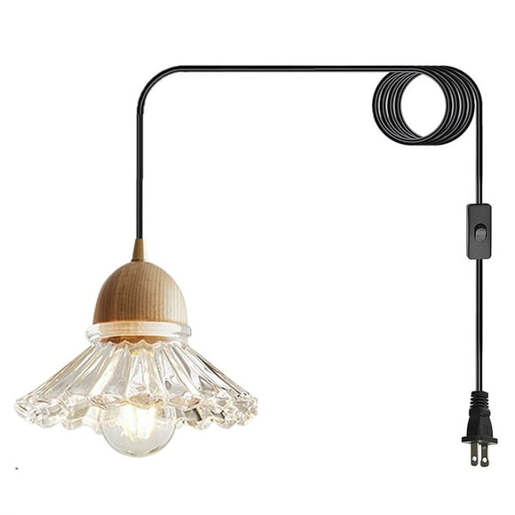 Pendant Light Plug In Japanese Style Glass Dining Room Glass White Farmhouse Kitchen Lighting Hanging Pendant Light Plug In