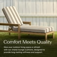 thumbnail image 2 of Chaise al aire libre en forma de panal, 22,5"" de ancho x 70" de largo, cojín para patio color canela a rayas Cabana, 2 of 5