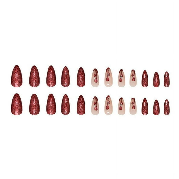 Weekly Deals! Gspmoly Nail Set Kit, Showcasing Advanced Texture Easy to Wear Fits Well with Nails and Is Not Easy to Fall Off Unique Showcases Personalized Wearing of Nails 1Ml Professional Nail Set