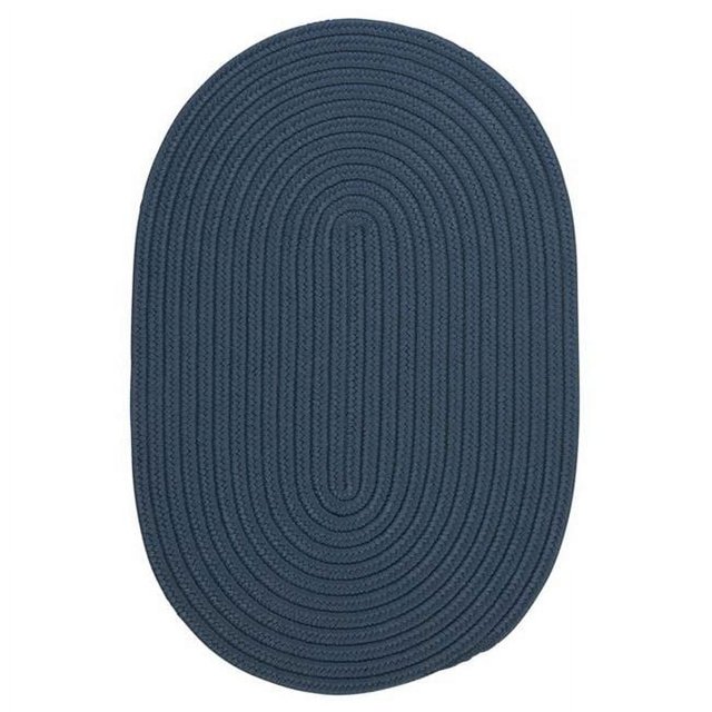 Colonial Mills Tapis BR57R048X048 Boca Raton - Bleu Lac 4 Pi. Tapis Rond Tressé