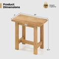 thumbnail image 2 of YKITRDA 20” Teak Shower Bench Waterproof Shower Stool for Shaving Legs, Spa Bath Seat for Bathroom, Indoor & Outdoor Use, 2 of 10