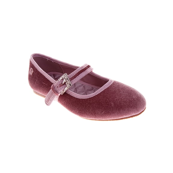 Badgley Mischka Little Girls Velvet Ballet Flats