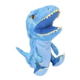 thumbnail image 2 of Juguete de dinosaurio de peluche de 11.8 pulgadas con boca móvil, suave, color azul, para niños y adultos., 2 of 14