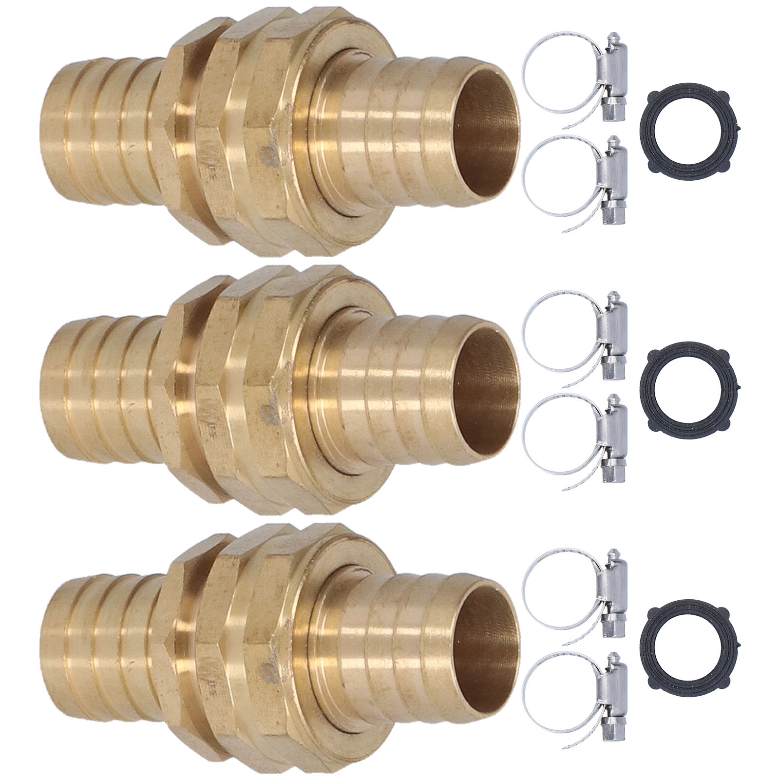 Garden Durable Hose Repair Connector Set Male And Female Fittings 3pcs