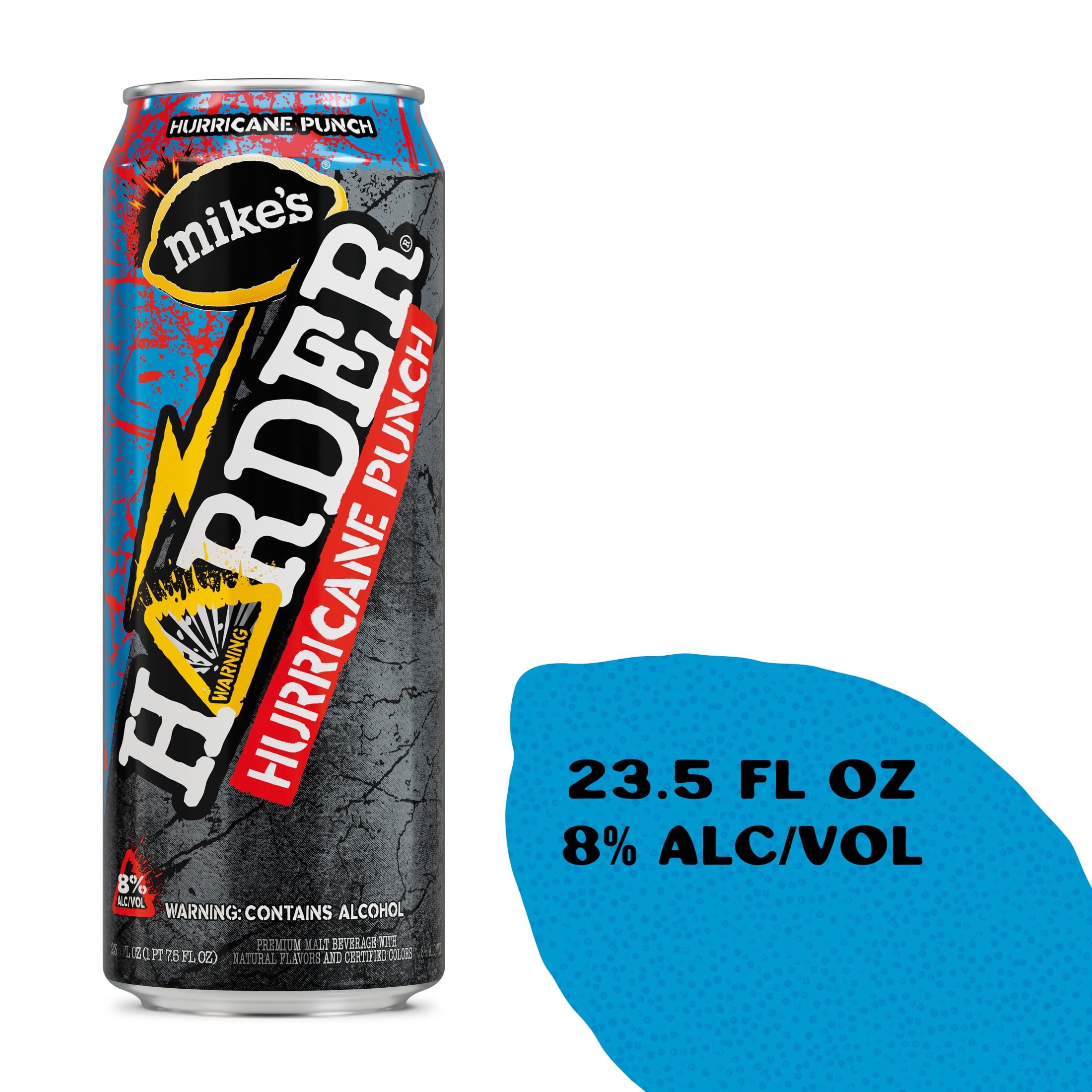 (2 pack) Mike's Harder Lemonade Hurricane Punch, 23.5 fl oz Can, 8% ABV