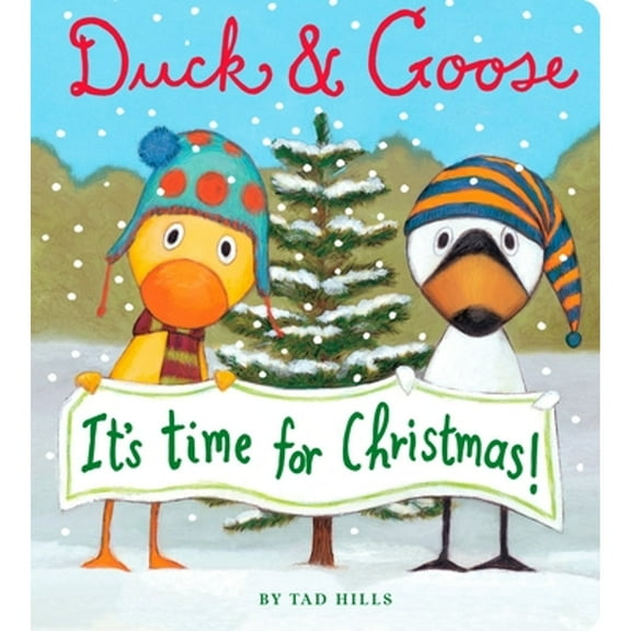 Pre-Owned Duck & Goose Duck & Goose, It's Time for Christmas! (Oversized Board Book), (Board Book)