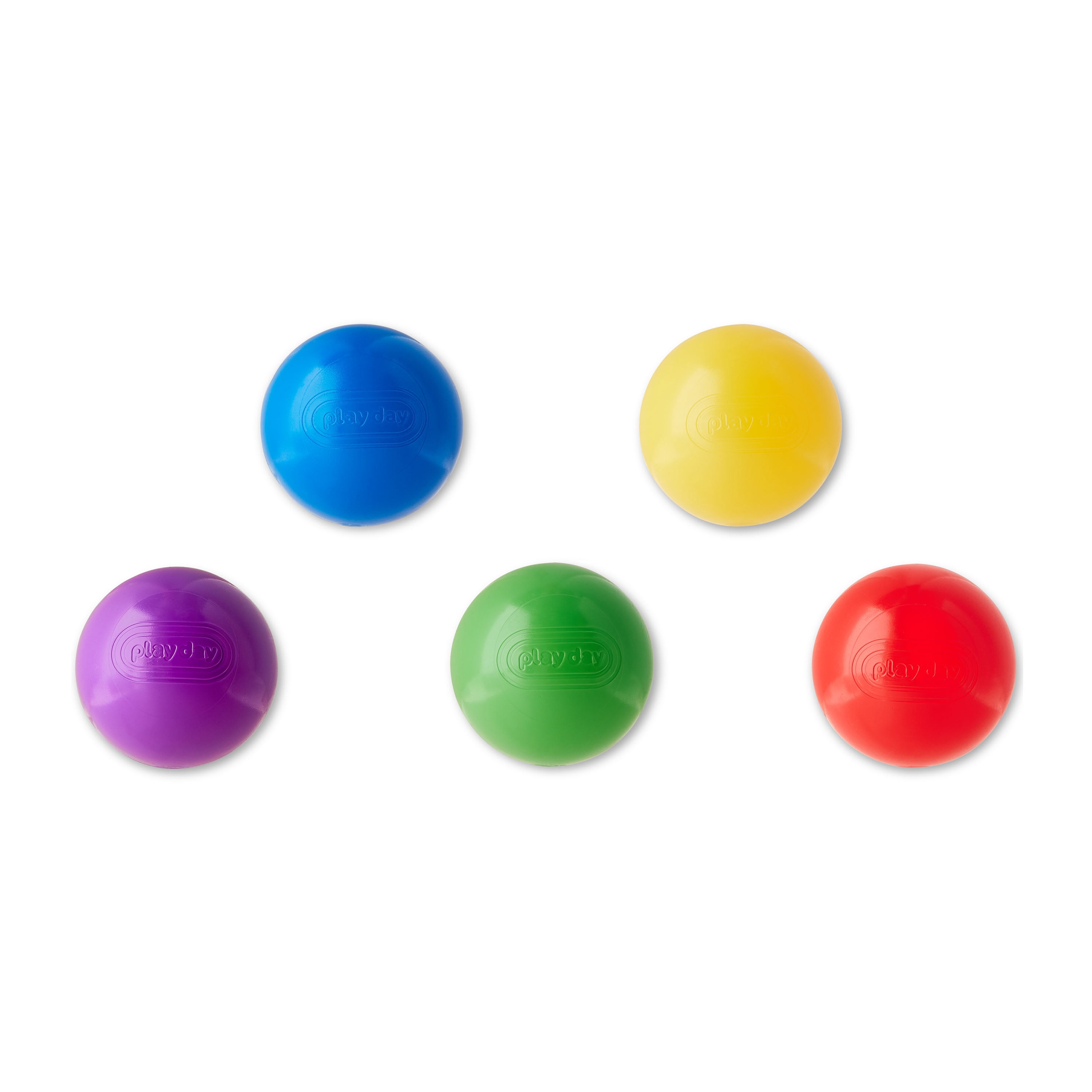 Play Day 100 Multi-Colored Plastic Play Balls 2.5", 1 Years and Up