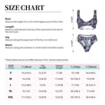 thumbnail image 4 of Kdxio Purple Marble Texture Print Women's 2 Piece High Waisted Wrap Spaghetti Strap Summer Swimsuit Bikini Set-Medium, 4 of 7
