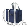 Beppter 1Pc Lunch Bag,Reusable Insulated Lunch Bag with Side Pocket