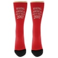 thumbnail image 3 of 18th Birthday Socks Making America Great Since 2007 Gifts Conservative Gifts 1-Pair Novelty Crew Socks, 3 of 5