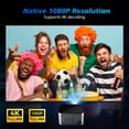 thumbnail image 4 of Magcubic Android 11 4K Smart Projector 580ANSI 1920*1080P Full HD Wifi6 BT5.0 Allwinner H713 Voice Control Home Cinema Theater, 4 of 5