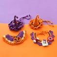 thumbnail image 2 of Halloween Dog Collar Pet Bib Dog Collar Cat Hat Hand Knitted Crochet Collar Pumpkin Costume Pet Accessories ShopWise Round, 2 of 9
