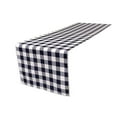 thumbnail image 1 of Chemin de Table à Carreaux Vichy en Polyester, Blanc & Marine - 14 x 108 Po., 1 of 1