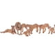 thumbnail image 1 of 6x Figuras De Animales Modelo Sólido Realista Juguetes De Animales Juego De Figuras Pintadas A Mano Animales De La Selva Fig SM SunniMix Lion Kids Toys Playset, 1 of 7