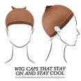 thumbnail image 2 of 28 pack Brown Wig Caps,Elastic Nylon Stocking Caps, 2 of 5