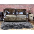 thumbnail image 4 of 3' x 5' Gray Natural Sheepskin Area Rug, 4 of 4