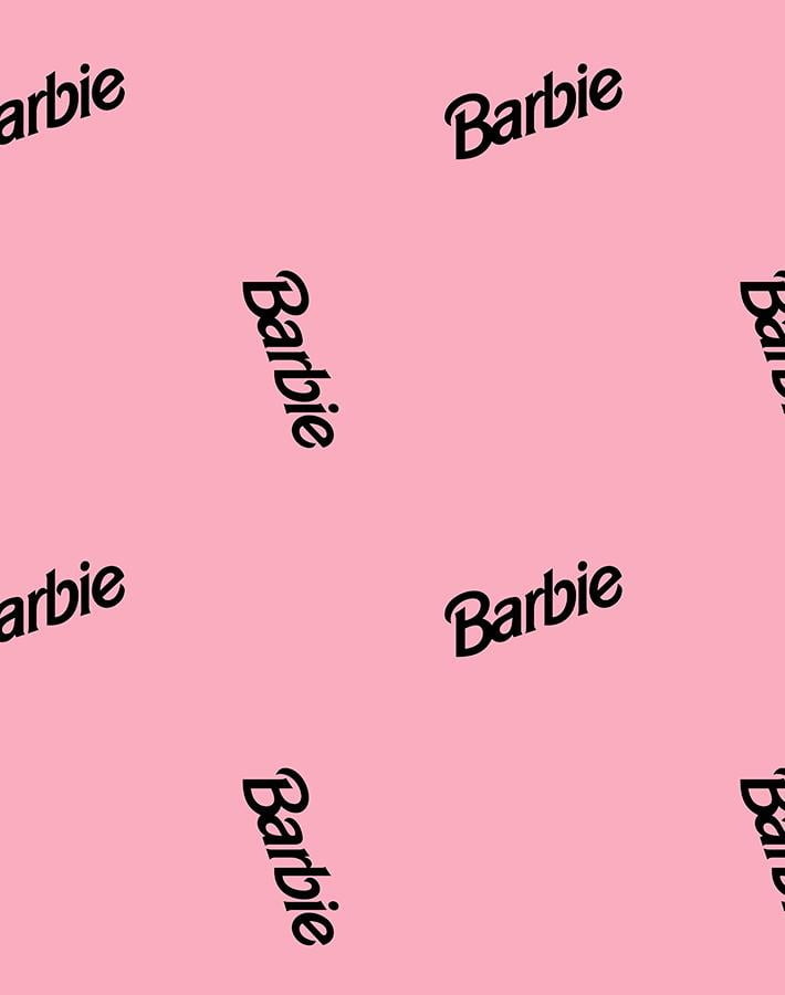 Barbie 90s Logo Removable Vinyl Wallpaper by Barbie - Bubblegum