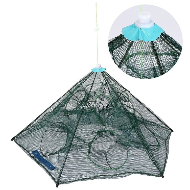 1PC Umbrella-shaped Shrimp Net Portable Mesh Hole Fishpot Folding