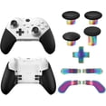 thumbnail image 2 of Prociv Metal Replacement Thumbsticks for Xbox Elite Controller Series 2 Core, Component Pack Includes 4 Swap Joysticks, 4 Paddles, 1 Standard D-Pads, Accessories Parts for Xbox One Elite 2(Color), 2 of 6