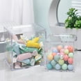 thumbnail image 3 of Sylvtty Clear Acrylic Boxes Small Square Cube Containers with Lid Plastic Storage Organizer for Candy Pill Tiny Jewelry, 3 of 7
