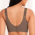 thumbnail image 4 of Jelly Bras for Women Plus Size Bras Wireless Bra No Underwire Push Up Seamless Sleep Comfortable Womens Purple X-Large, 4 of 4