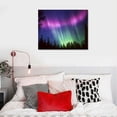 thumbnail image 4 of ONETECH Purple Aurora Borealis Wall Art Aurora Wall Decor Aurora Borealis Canvas Aurora Borealis Canvas Prin Canvas Painting Posters And Prints Wall Art Pictures for Living Room Bedroom Decor, 4 of 4
