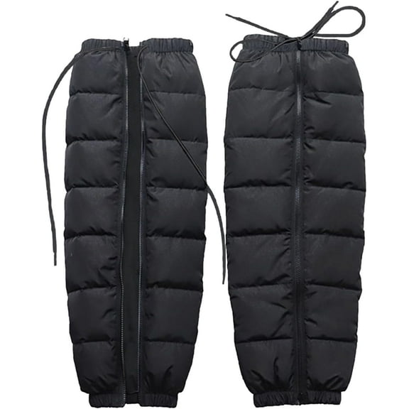 Cycling Leg Warmers Thermal, Leg Zipper Leg Sleeves, Waterproof Winter Thermal Knee Brace, Motorcycle Leg Guards for Girls Boys