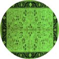thumbnail image 1 of Ahgly Company Indoor Round Oriental Green Traditional Area Rugs, 8' Round, 1 of 4