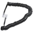 thumbnail image 3 of 9.3" Black Rj9 Telephone Phone Modem Coil Line Cord Cable, 3 of 5