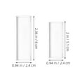 thumbnail image 2 of RENACLIPY 6Pcs Clear Glass Guitar Slide for Electric Acoustic Guitar Enhanced Control Finger Slider, 2 of 8