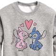 thumbnail image 3 of Disney - Lilo & Stitch - Angel & Stitch Share Kisses - Toddler & Youth Crewneck Fleece Sweatshirt, 3 of 5