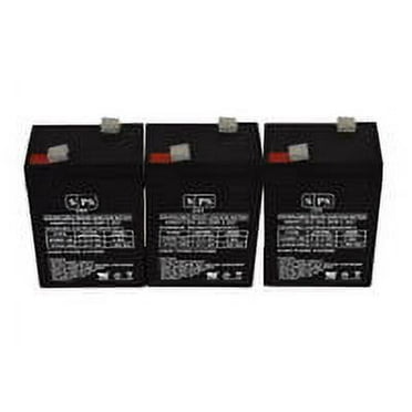 SPS Brand 6V 4.5 Ah Emergency Lights Replacement Battery (SG0645T1) for SureLite 262 (3 Pack)