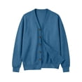 thumbnail image 6 of Mens V Neck Cardigan Zaewscy Men's V Neck Button Down Cardigan Long Sleeve Loose Casual Jacket Blue XXXL, 6 of 6