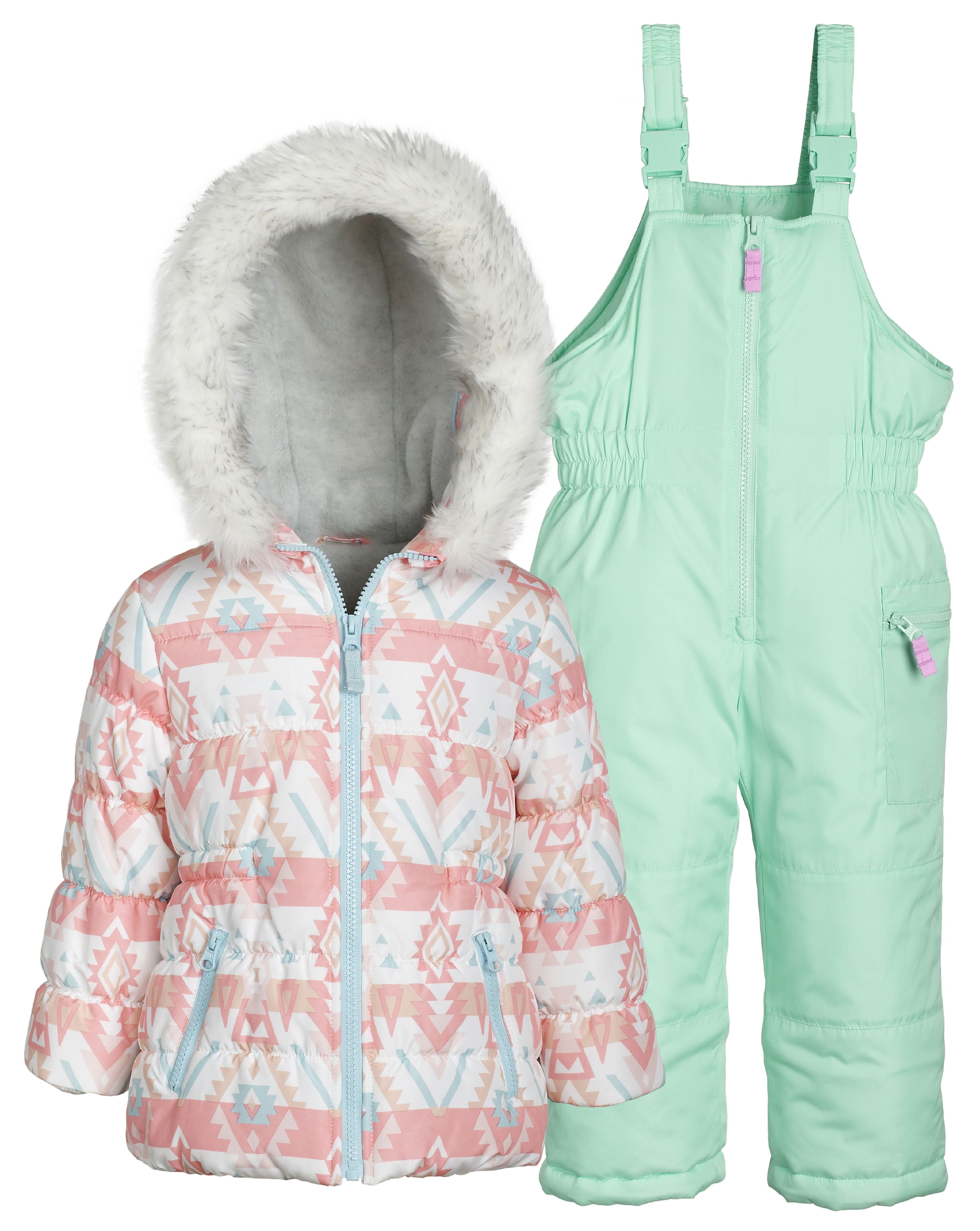 Carters Girls Snow Bib Ski Pants Snowsuit
