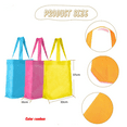 thumbnail image 4 of 100 Pieces Non Woven Reusable Bags Multi Color Tote Gift Colored Blank Bulk Fabric Grocery, 4 of 8