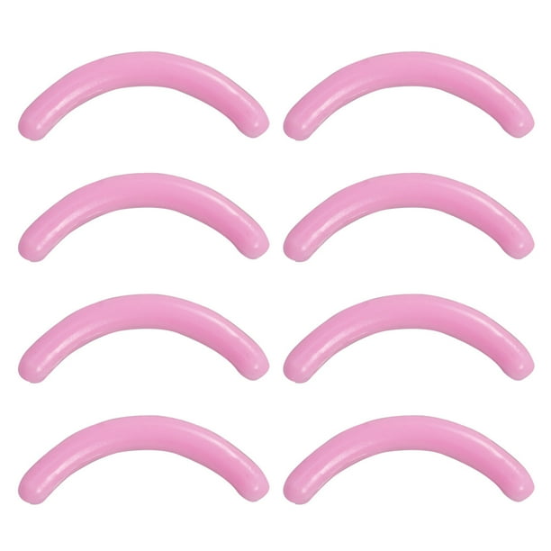 Almohadillas de repuesto de 16 piezas para rizador de pestañas Los mejores cojines de goma de repuesto lavables para delineador de pestañas pestañas manchadas de pegamento (rosa)