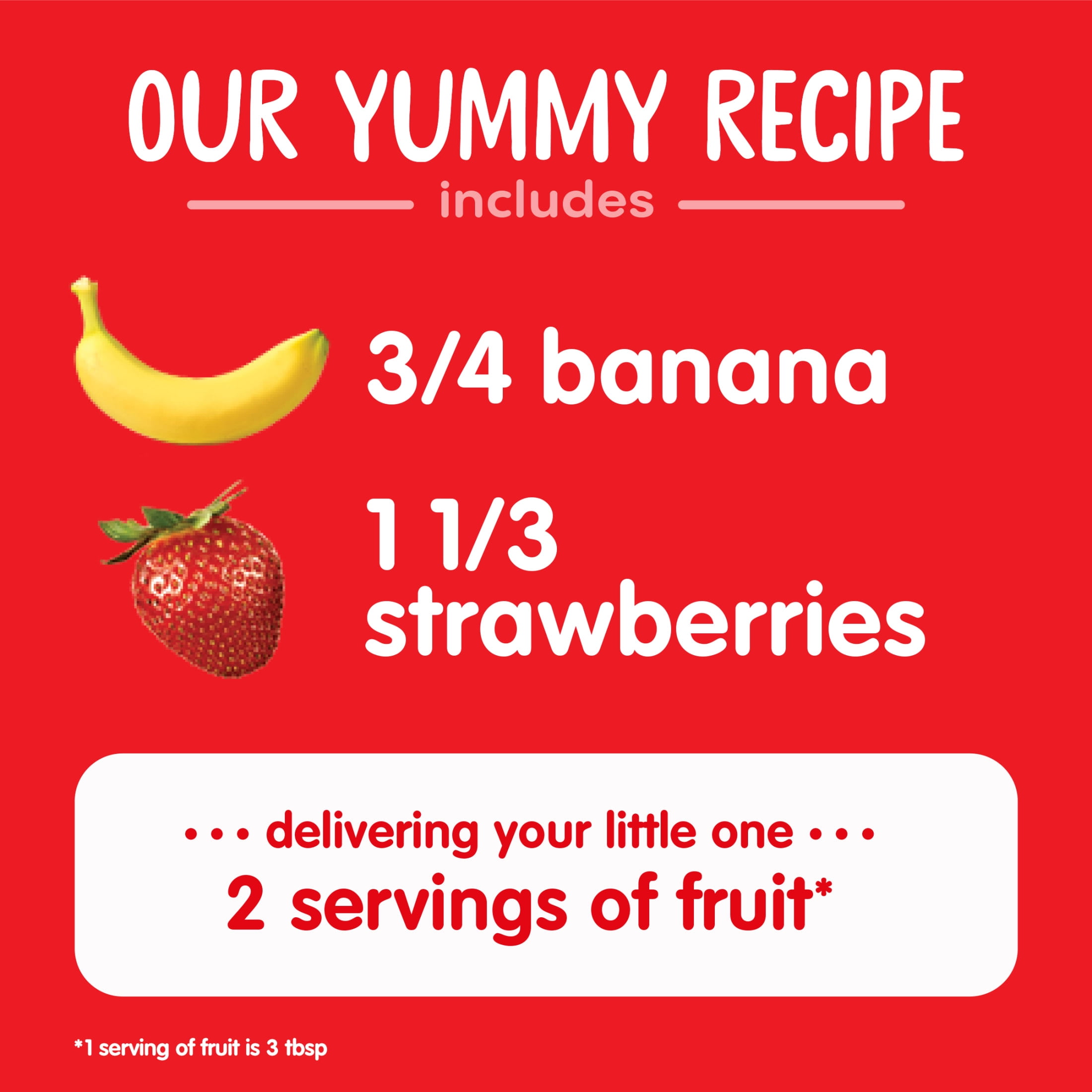 (2 pack) Happy Baby Organics Clearly Crafted, Stage 2, Bananas & Strawberries Organic Baby Food, 4 oz. Jar